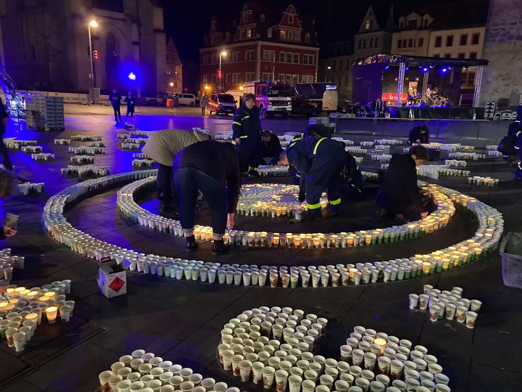 Bilder zum Lichterfest der Lions in Halle